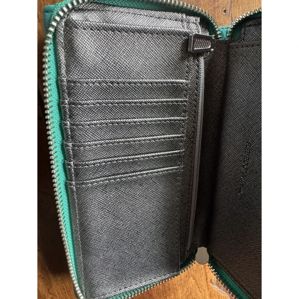 Rebecca Minkoff Quilted Zip-Around Wallet‎ Turquoise